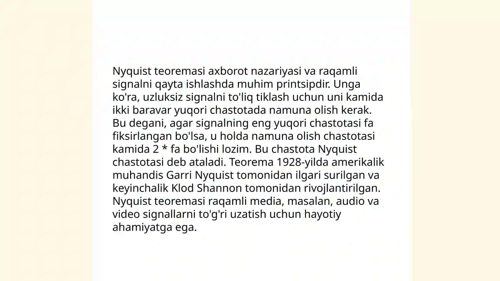 Analog signallarni raqamlashtirish 4