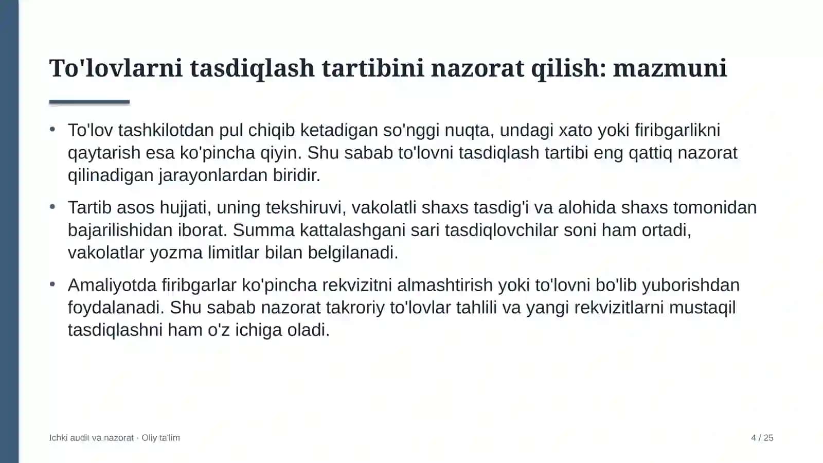 raqamli transformatsiya loyihalarida to'lovlarni tasdiqlash tartibini nazorat qilish 7857 4