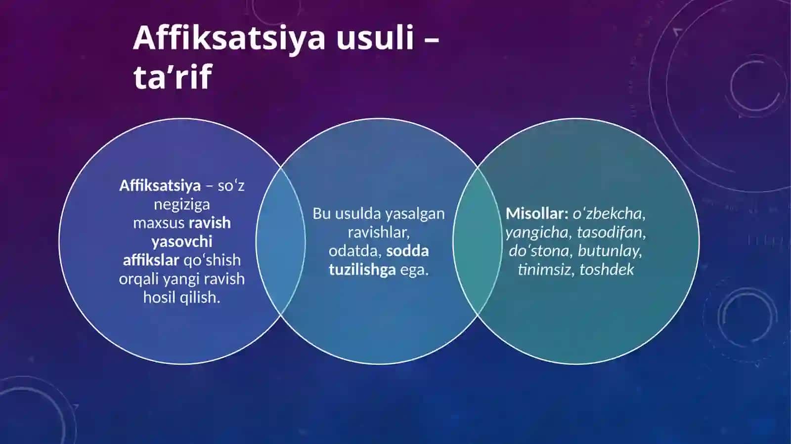 Ravishlarning yasalishi va tuzilishi jihatidan turlari 4