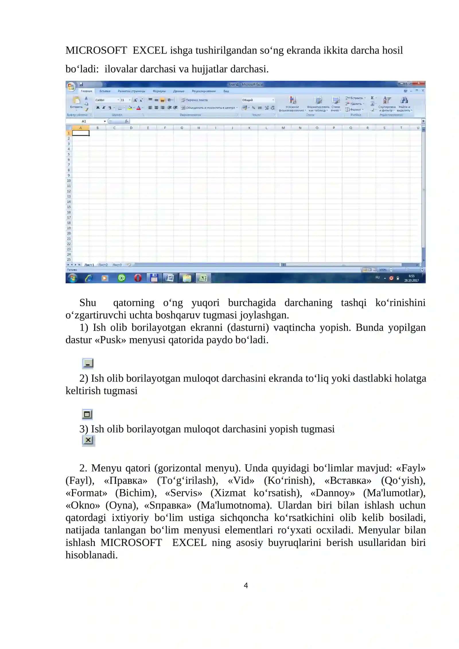 MICROSOFT dasturlarini ishga tushirish 4