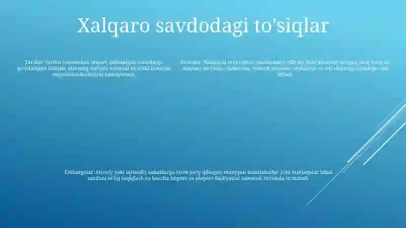 Xalqaro Savdo 4