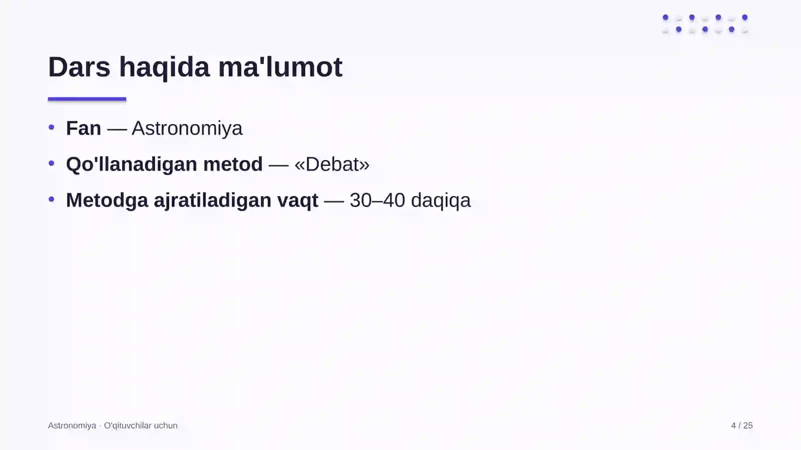 astronomiya darslarida debat metodidan foydalanish 6022 4