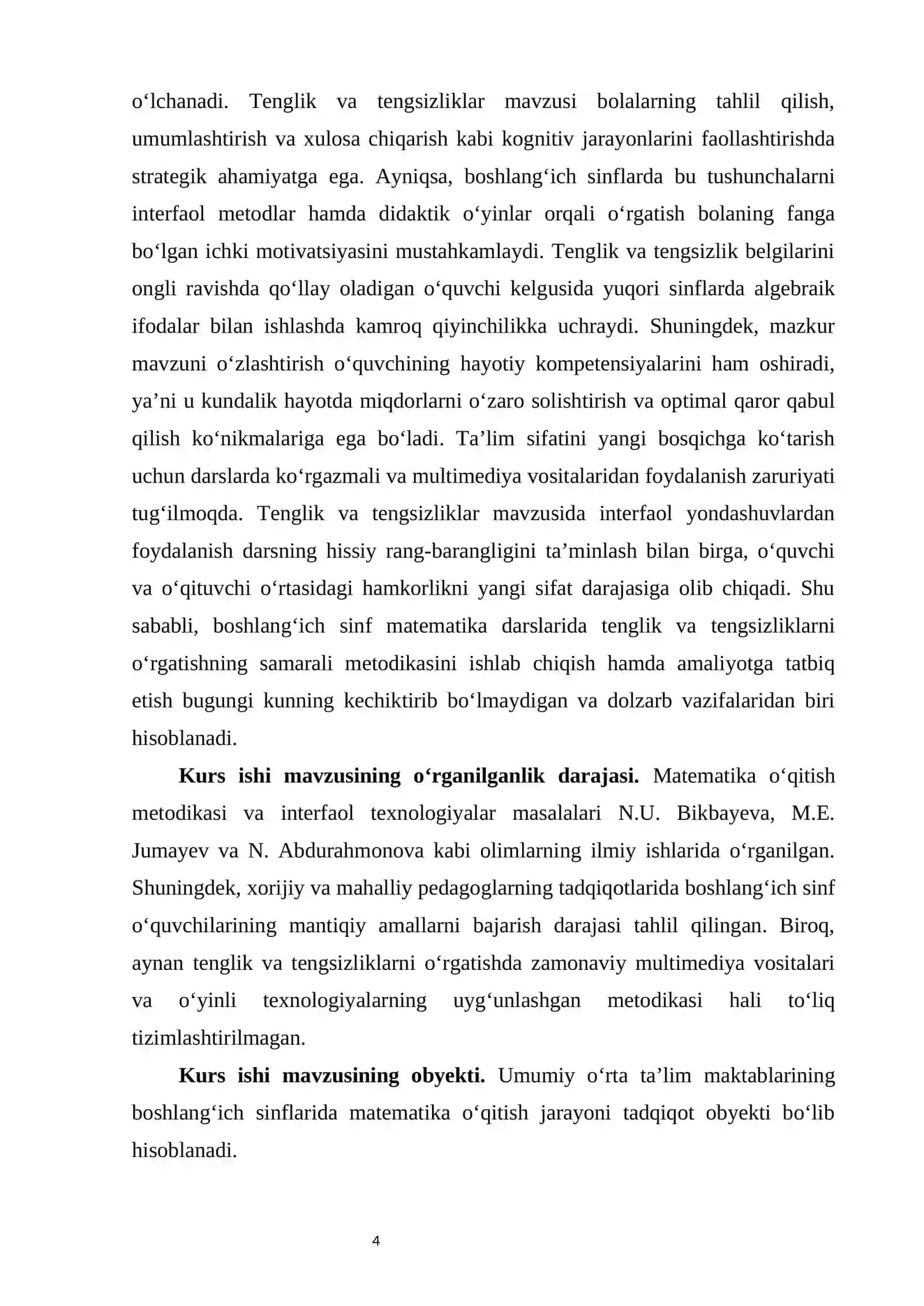 Tengliklar va tengsizliklar ustida ishlashni oʻrgatishda interfaol metodlardan foydalanish metodikasi 4