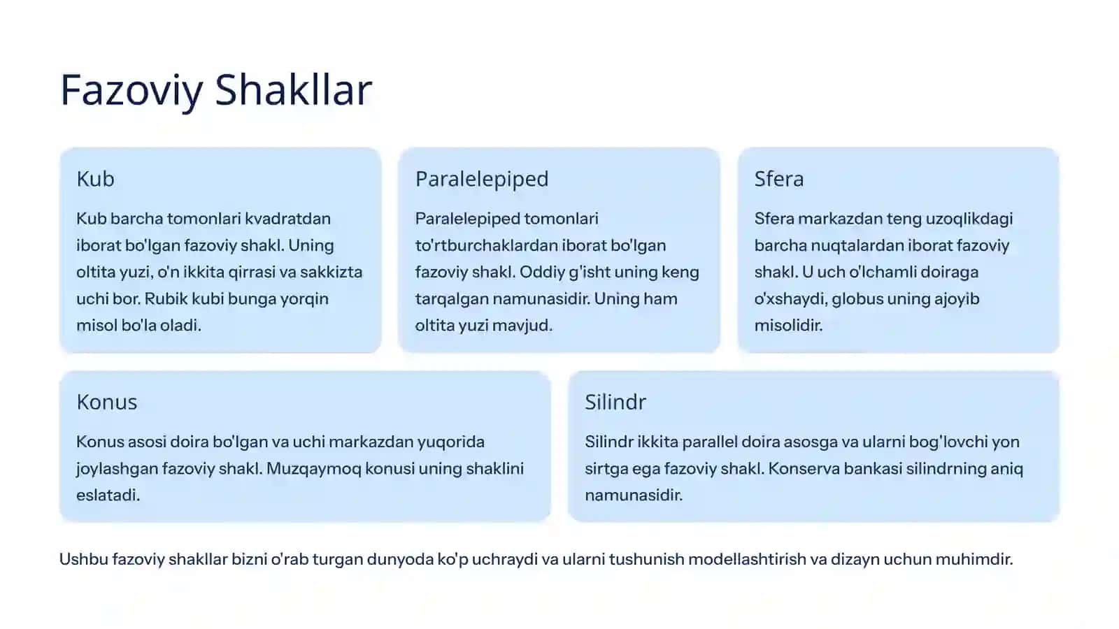 Geometrik Shakllar: Inkluziv Informatika Talabalari Uchun 4