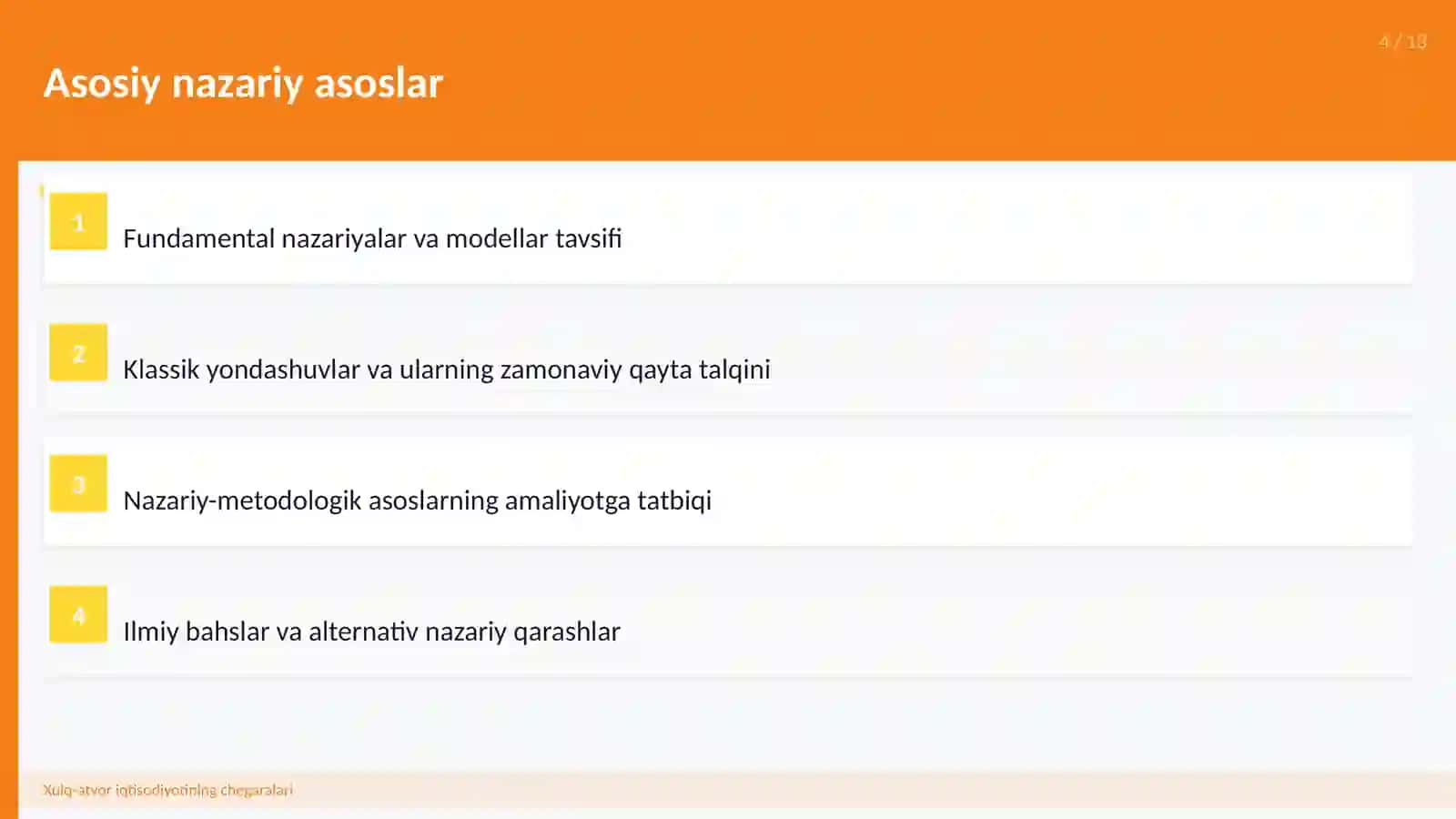 Xulq-atvor iqtisodiyotining chegaralari 4