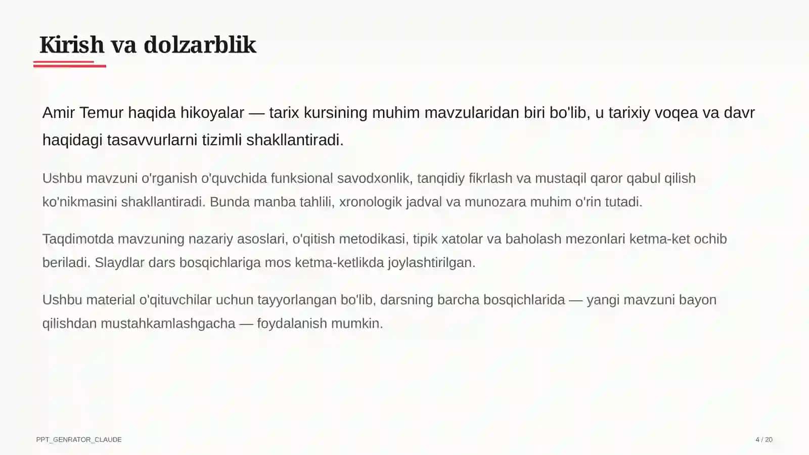 Amir Temur haqida hikoyalar (5-sinf) 4