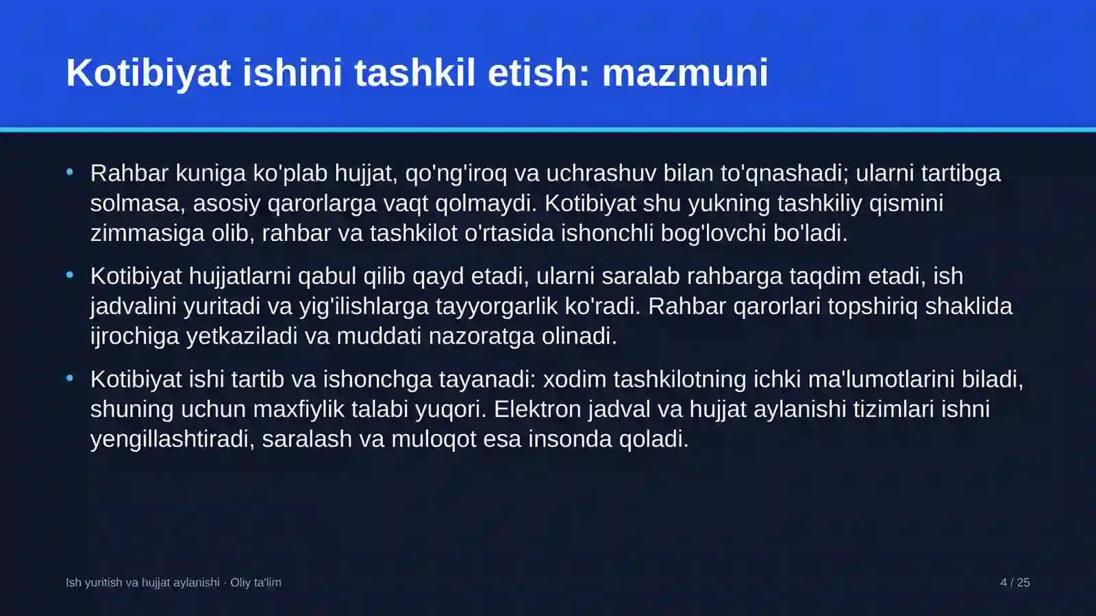 dehqon xo'jaliklarida kotibiyat ishini tashkil etish 1135 4