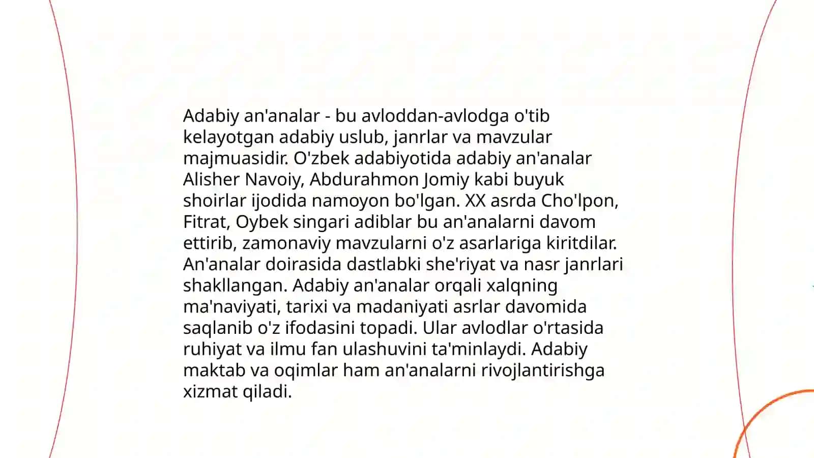 Dorilomon kunlar keldi, Uyg'on she'rlari tahlili 4