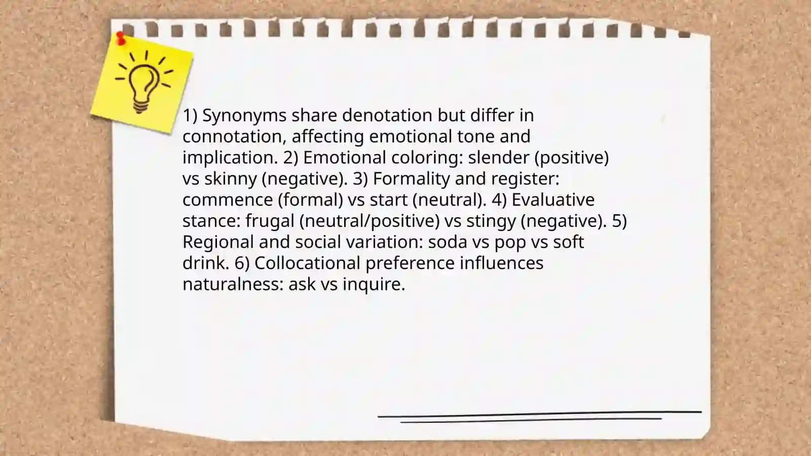Synonyms and Differences in Meaning 4