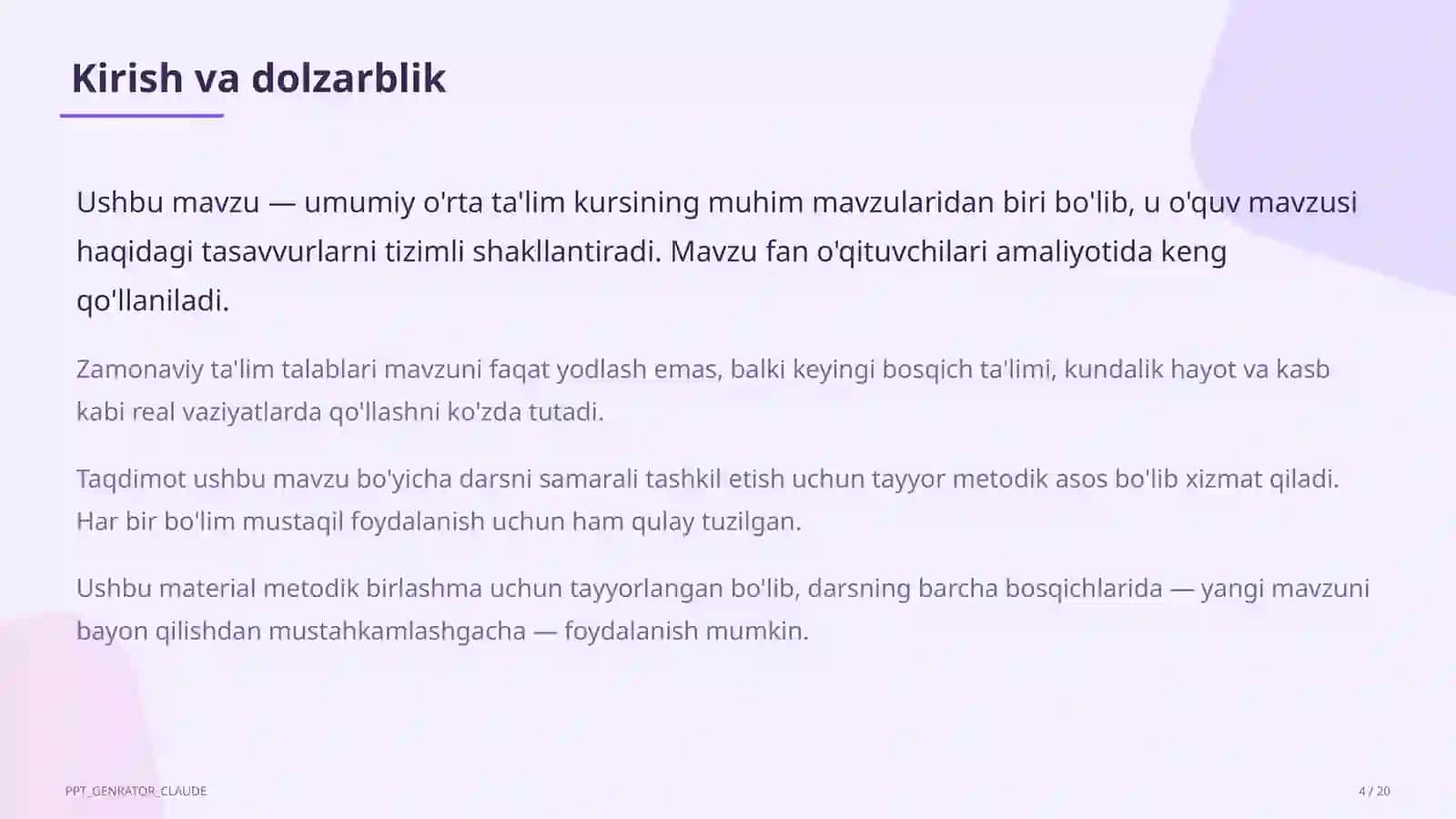 Inklyuziv ta'lim: alohida ehtiyojli o'quvchilar bilan ishlash usullari 4