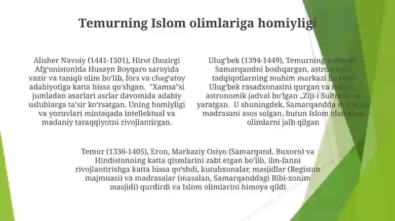 Ulugʻbekning astronomiya va taʼlimdagi saʼy-harakatlari 4