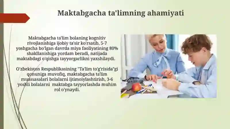 Bolalarni maktab talimiga tayyorlash shakllari va metodlari 4