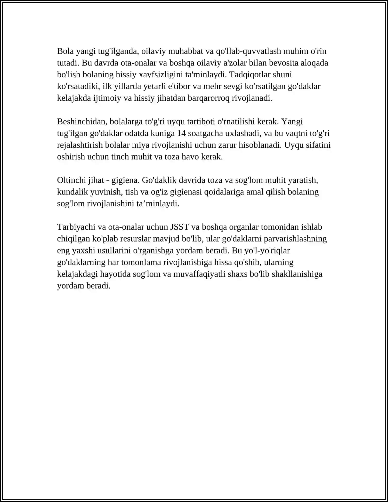 TURLI YOSH DAVRLARIDA TARBIYA RIVOJLANISHI 4