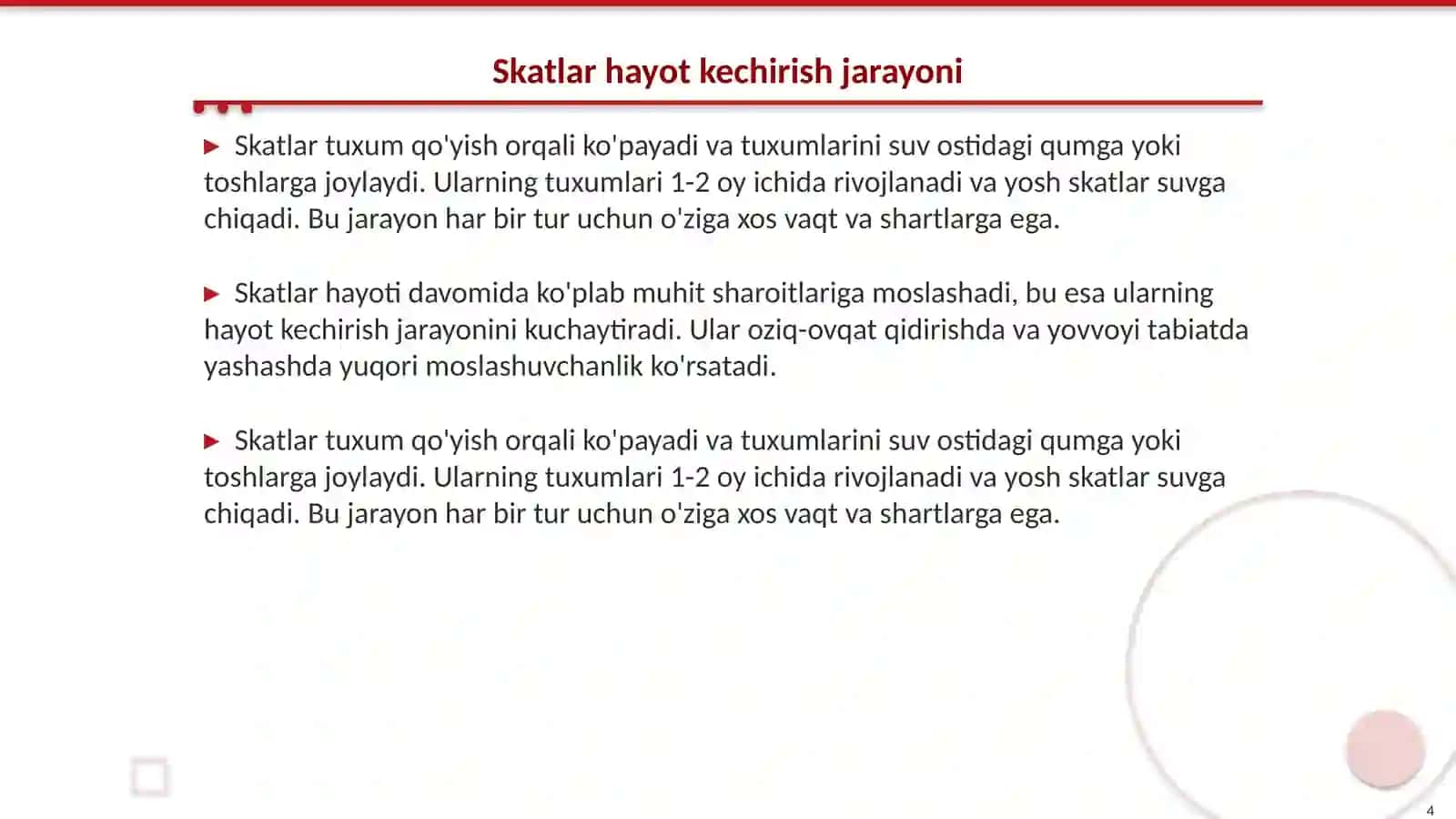 Skatlar tuzilishi hayot kechirishi va ahamiyati 4