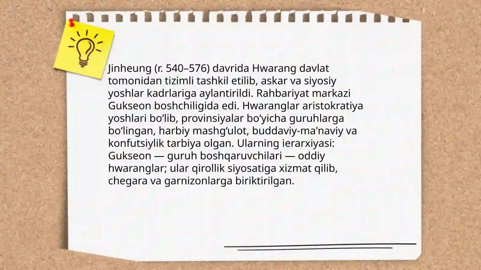 Jinheung shoh davri, Silla Davlati va Hwaranglar 4