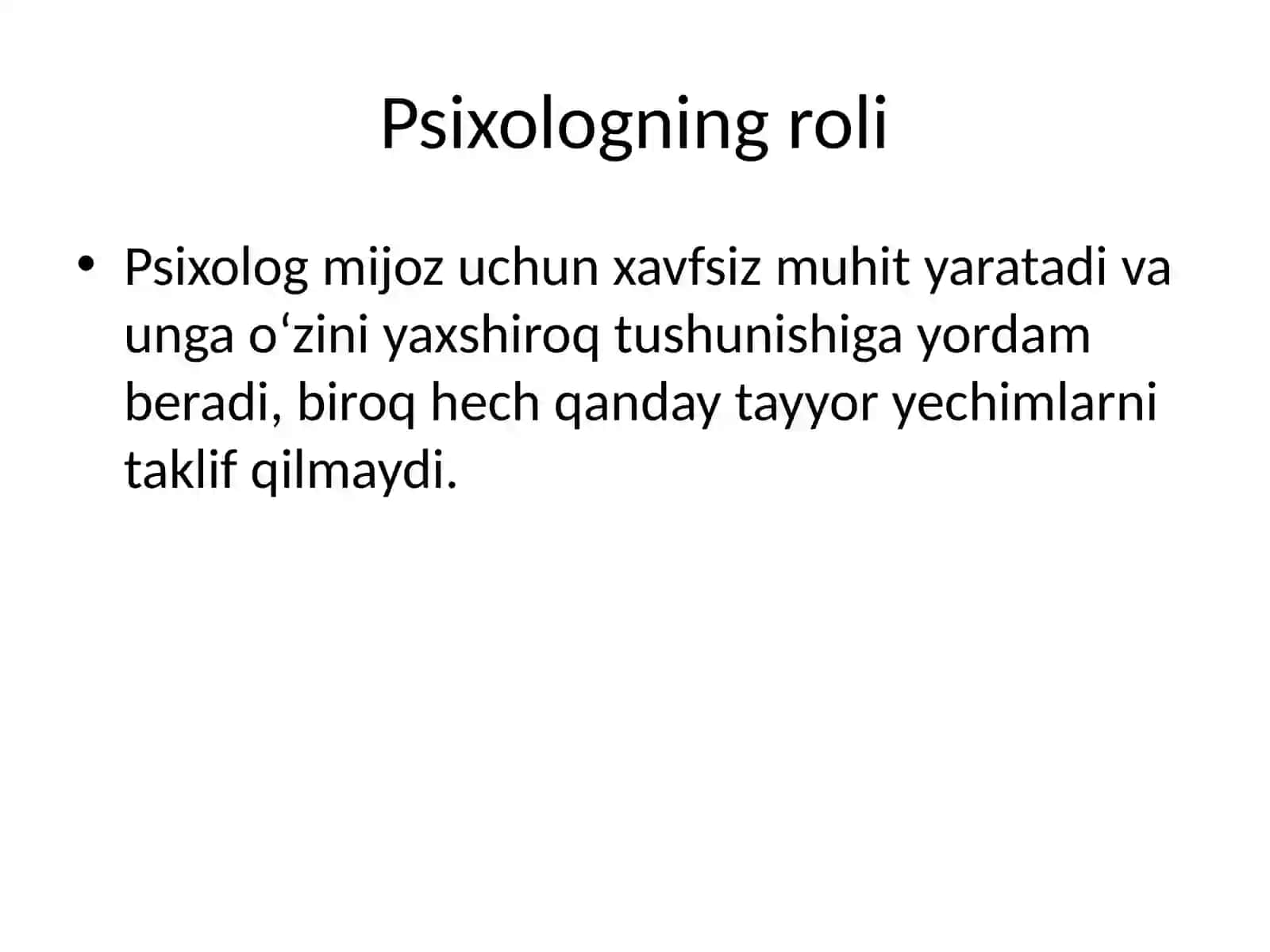 Shaxsga yo‘naltirilgan terapiya asosida psixologik maslahat berish 4
