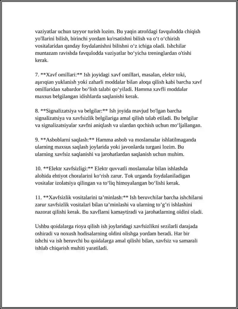 ASBOBLAR VA MOSLAMALAR BILAN ISHLAGANDA HAVFSIZLIK QOIDALARI 4