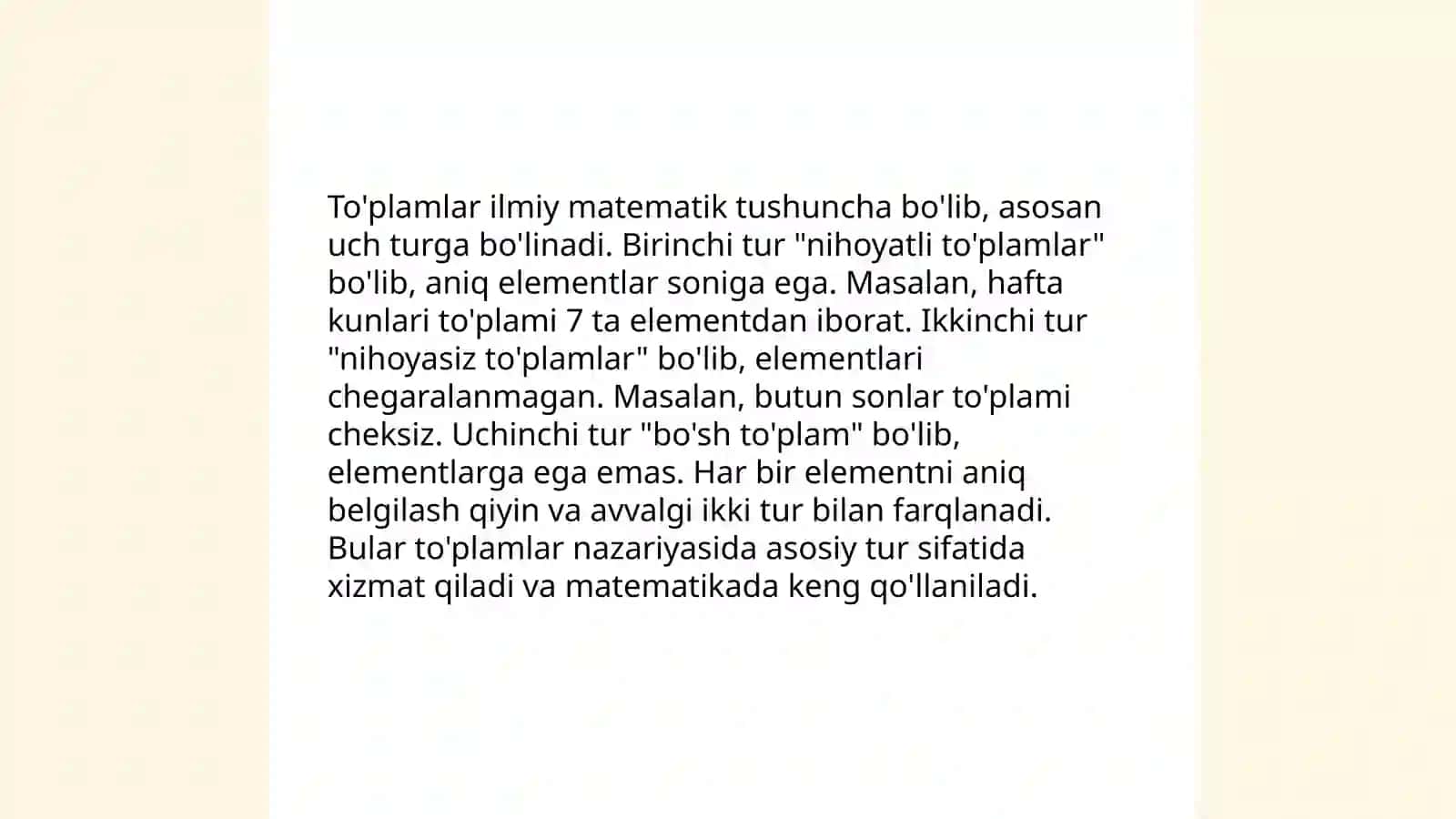 To'plam va to'plam ustida amallar 4
