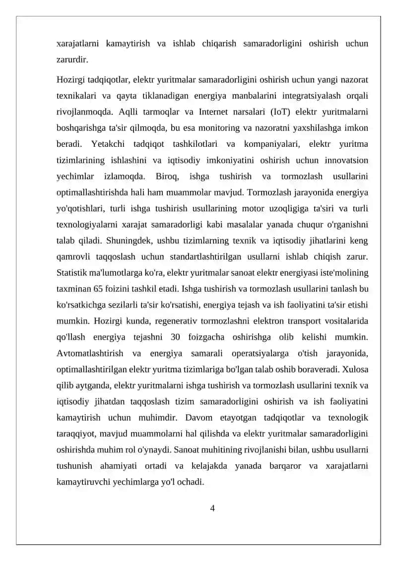 Elektr Yuritmalarni Ishga Tushirish va Tormozlash Usullari 4