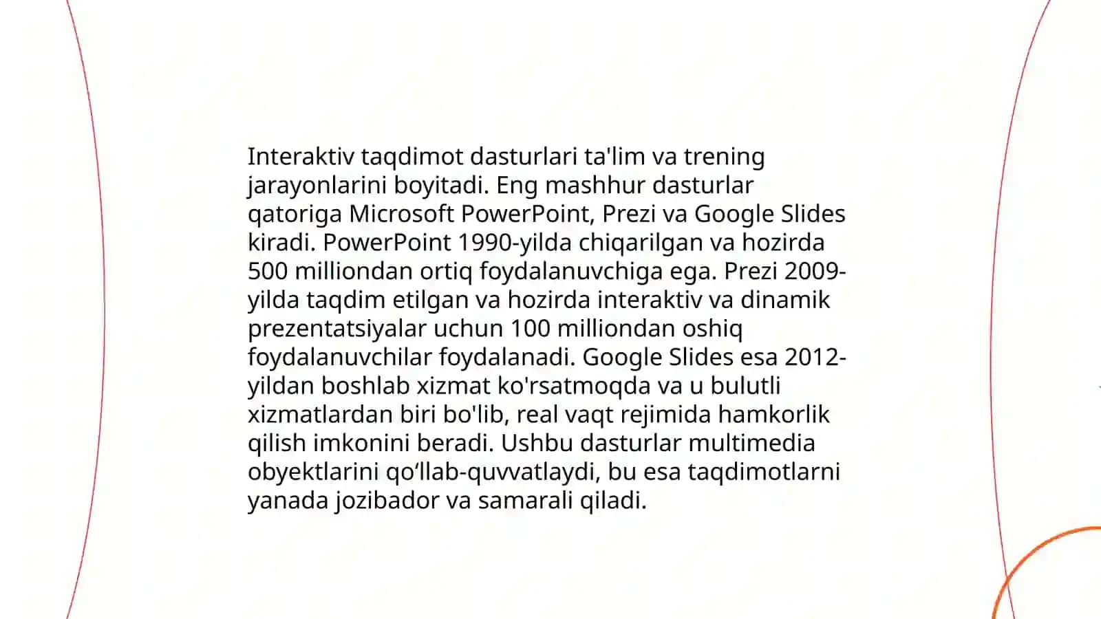 Interaktiv taqdimotlar asoslari 4