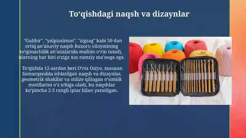 Ignalar bilan toʻqilgan mahsulotlarga kirish 4