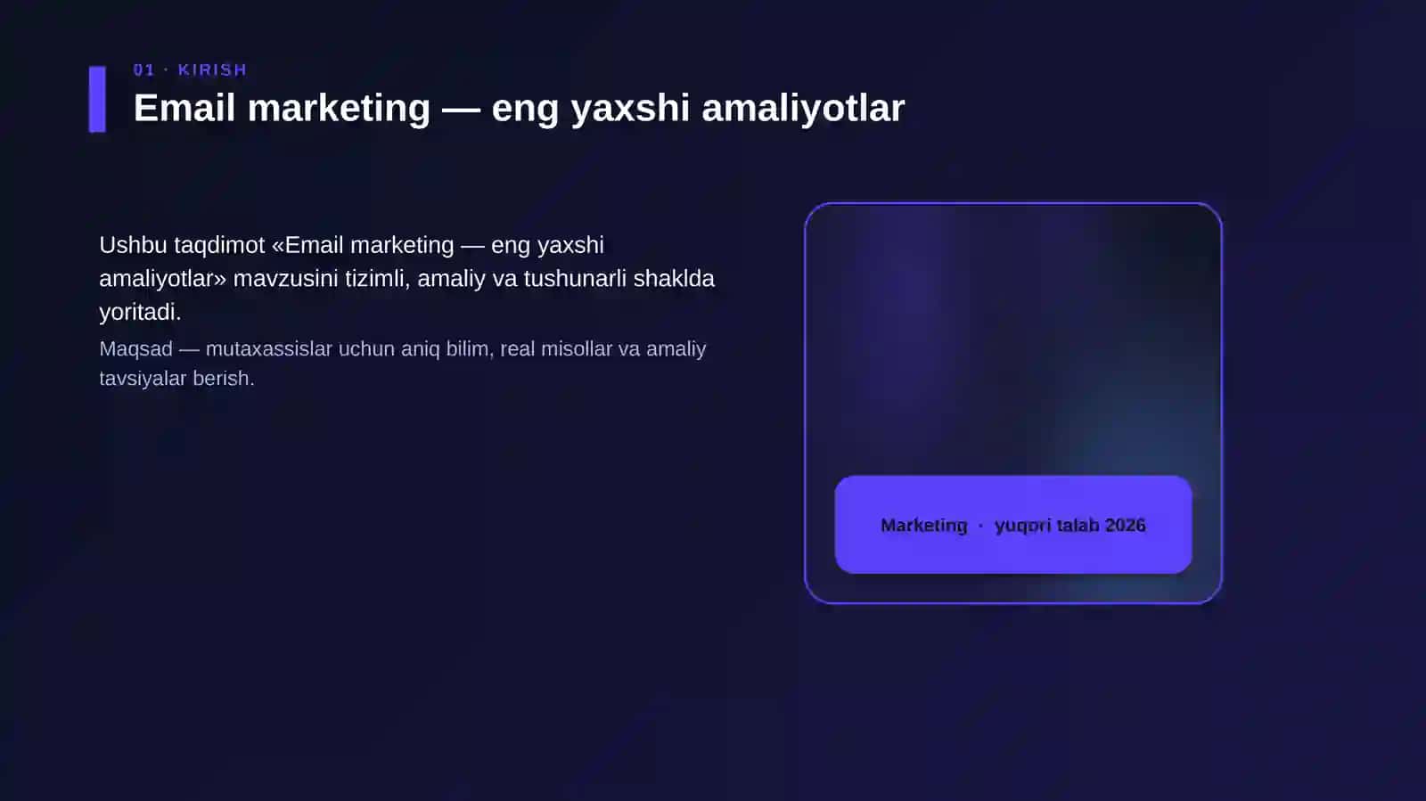 Email marketing — eng yaxshi amaliyotlar 4