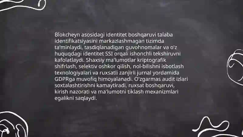 Ta'lim sohasida blockchain texnologiyalaridan foydalanish 4
