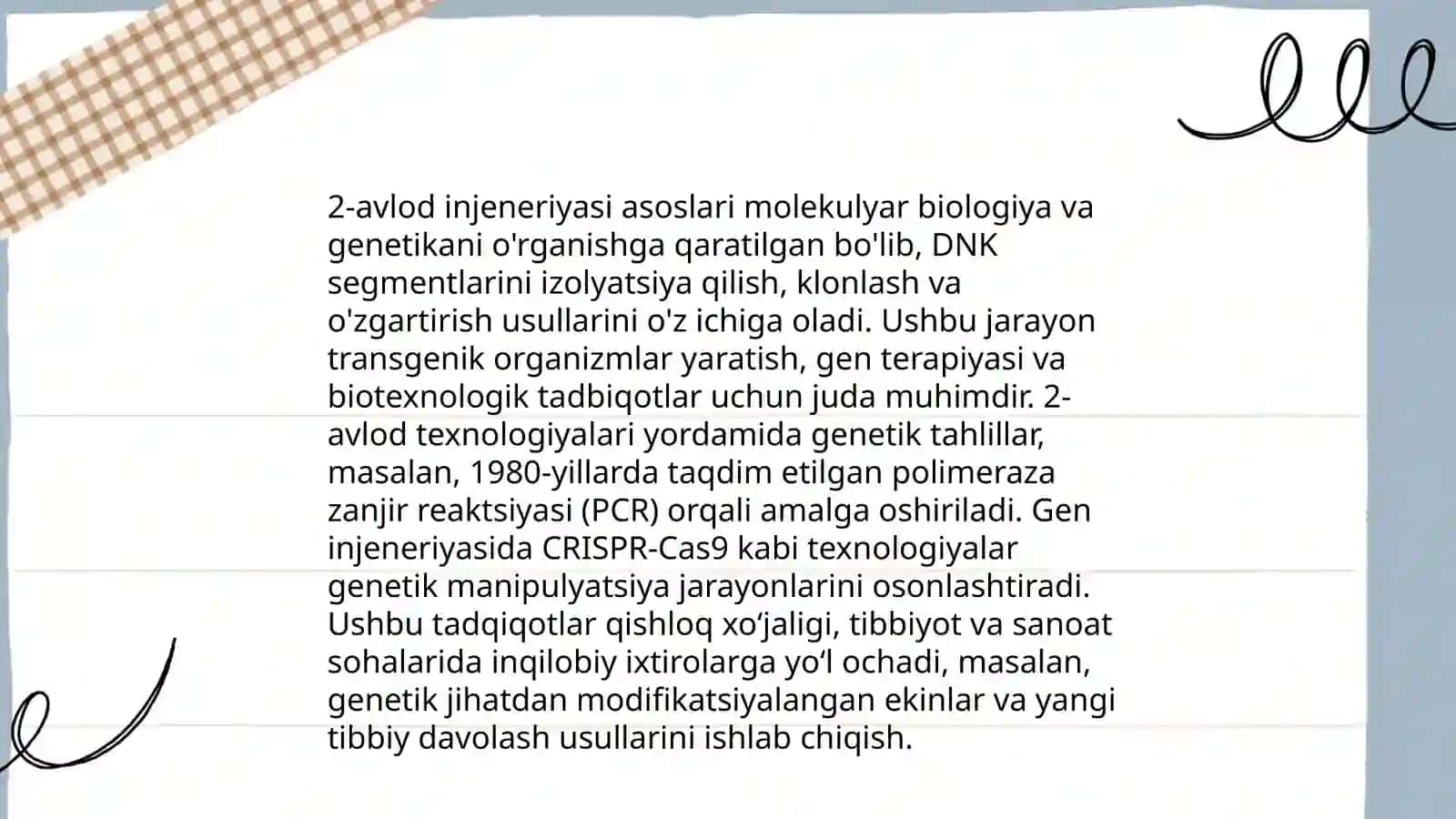 Hujayra irsiyatini o'zgartirish. Biotexnologiya 4