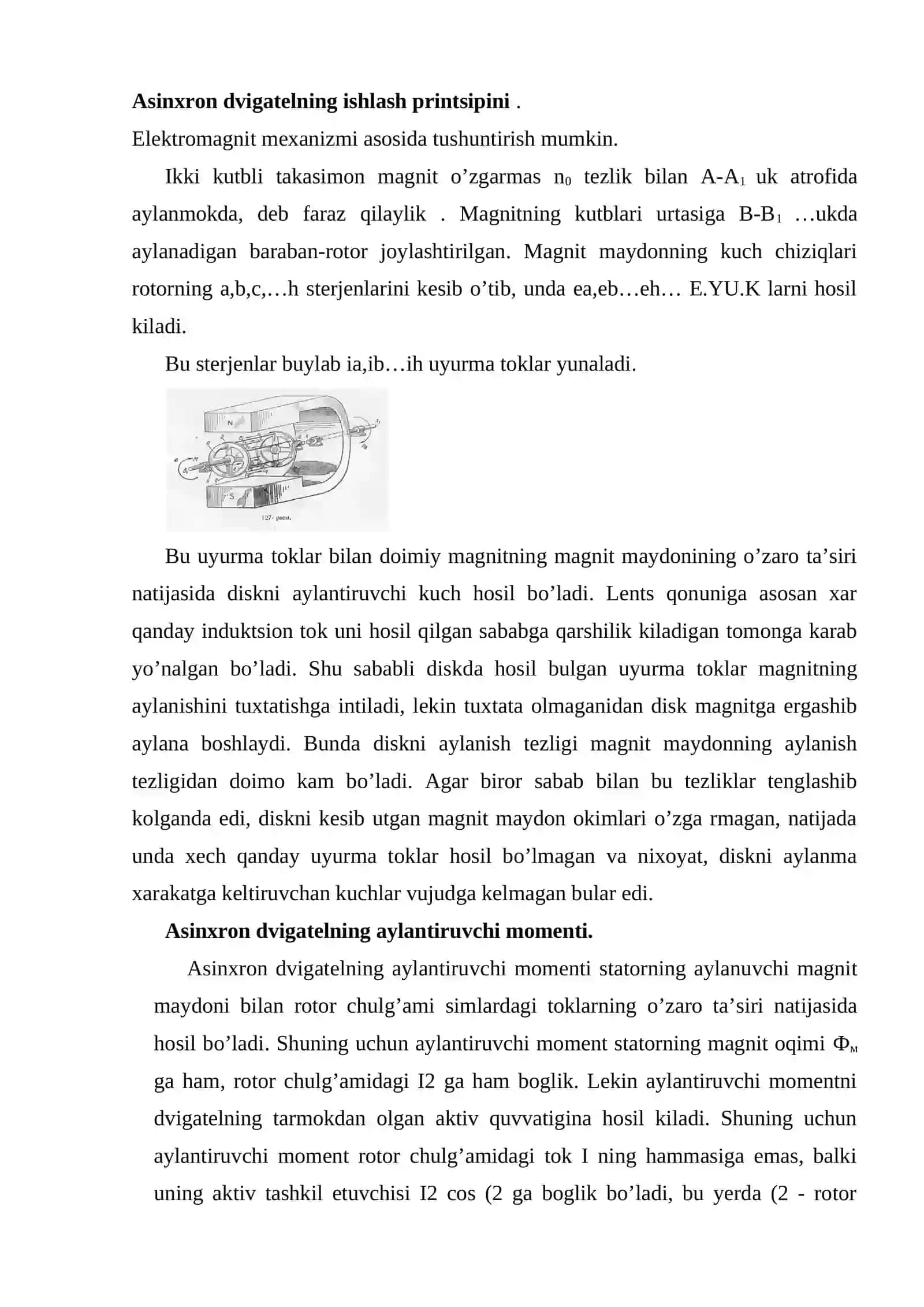 Asinxron dvigatel moment-xarakteristikasi 4