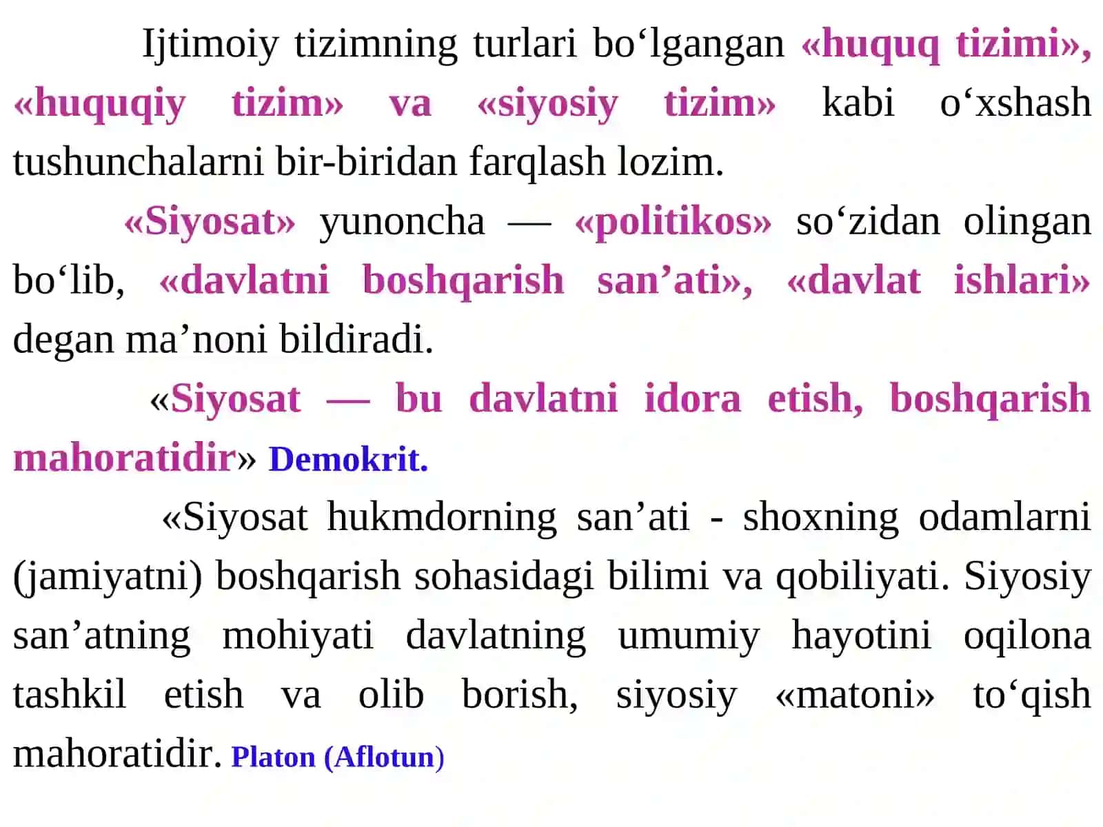 DAVLAT VA JAMIYATNING SIYOSIY TIZIMI 4