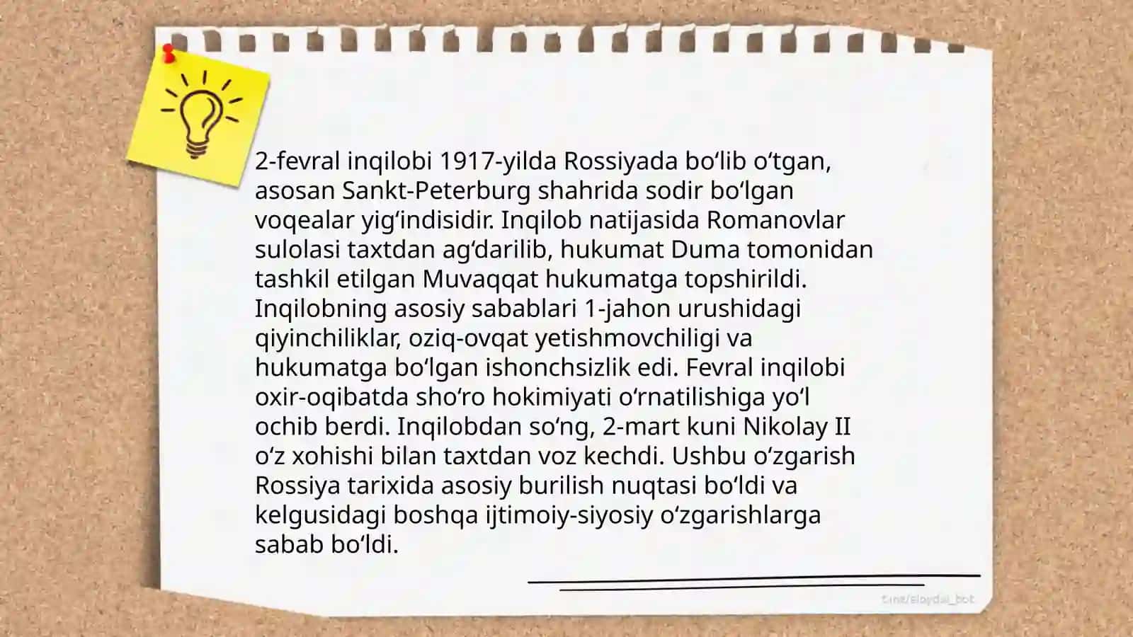 1917-yil Fevral inqilobi va oktyabr toʻntarilishi 4