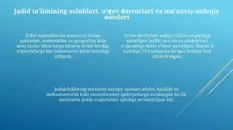 Jadid marifatparvarlarining olka ijtimoiy manaviy hayotida tutgan orni 4