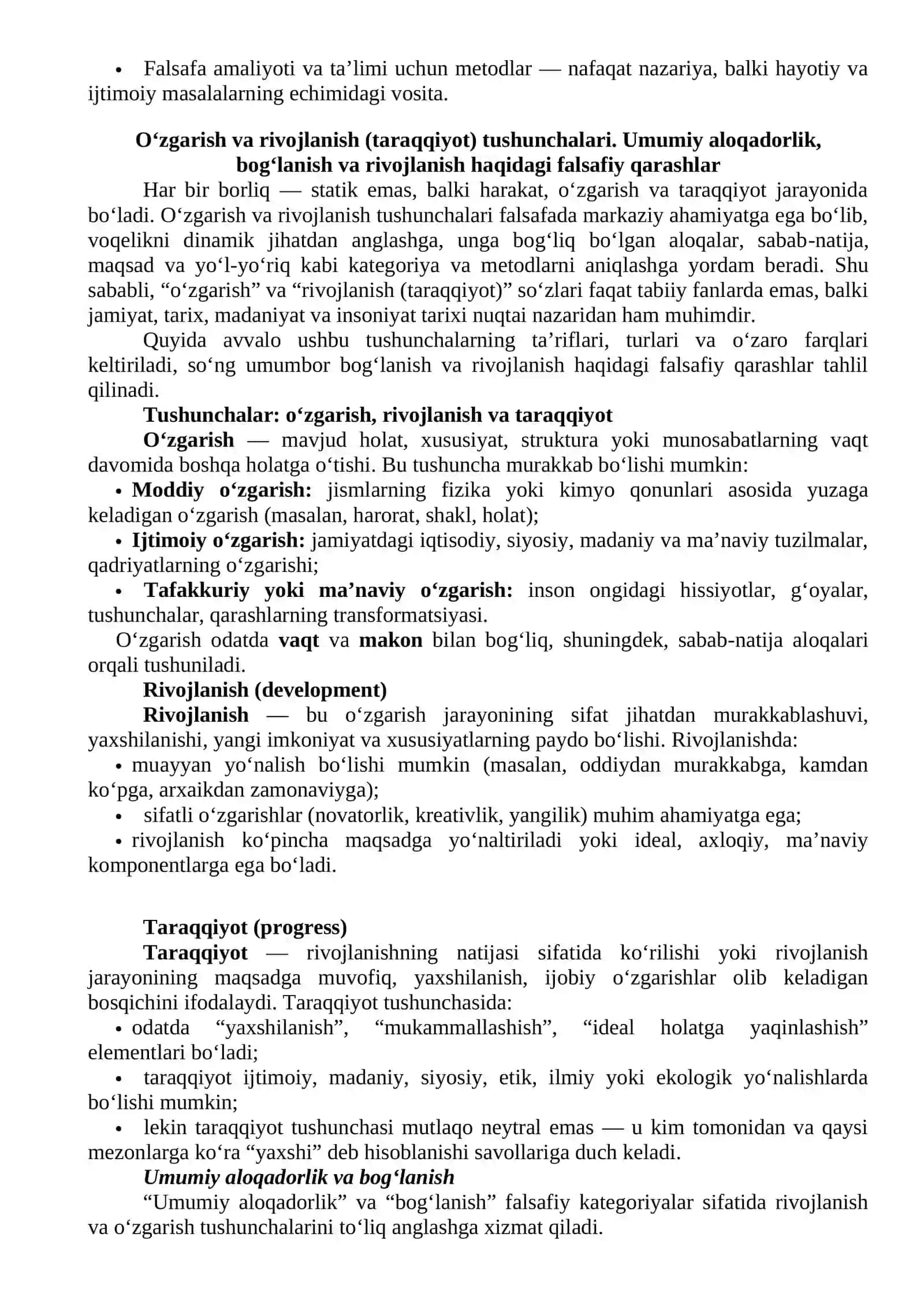 FALSAFANING METOD, QONUN VA KATEGORIYALARI 4