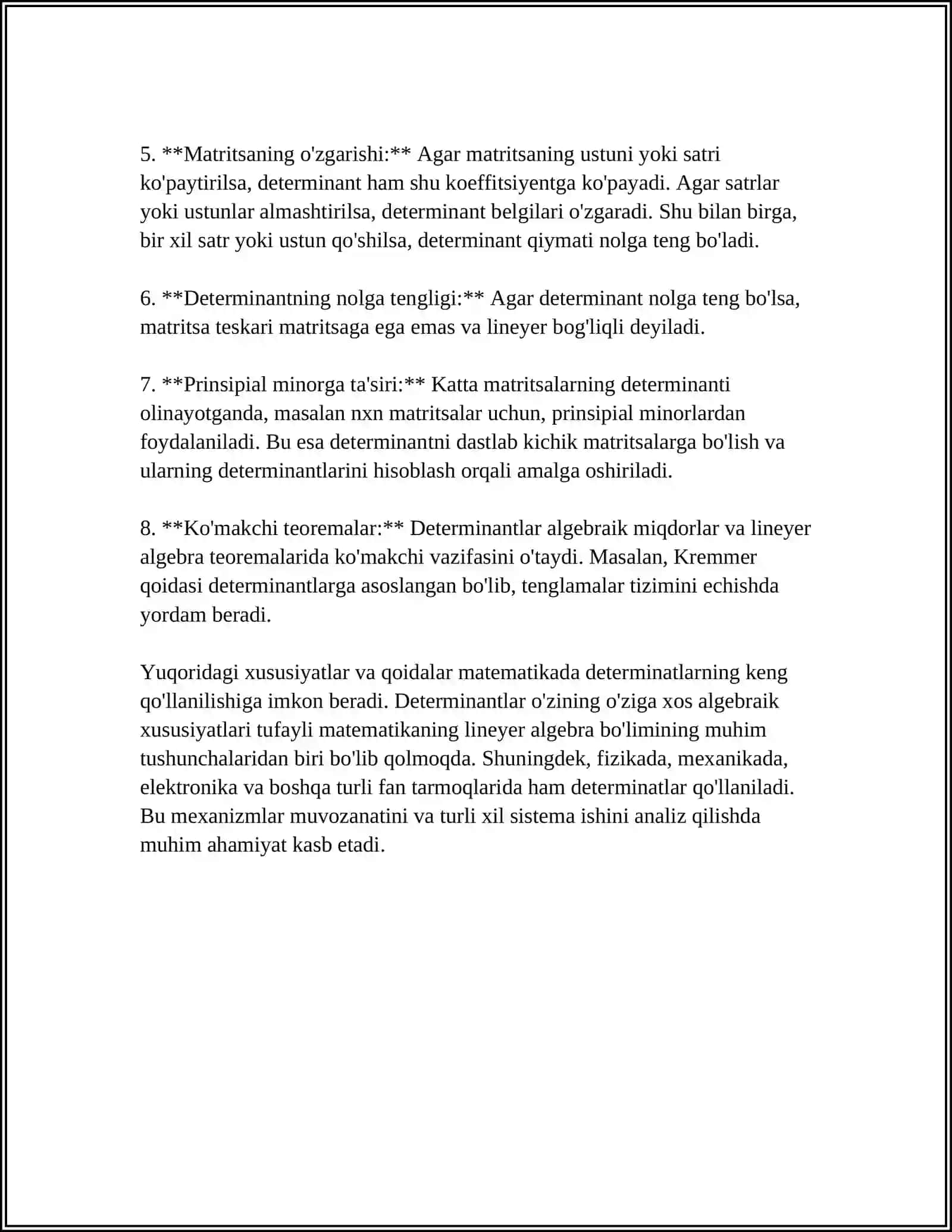 DETERMINANTLAR 4