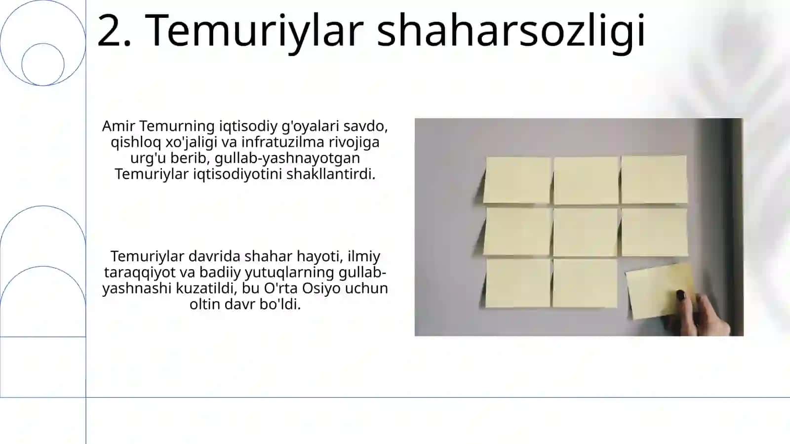 Amir Temur va temuriylar davridagi iqtisodiy g'oyalar 4