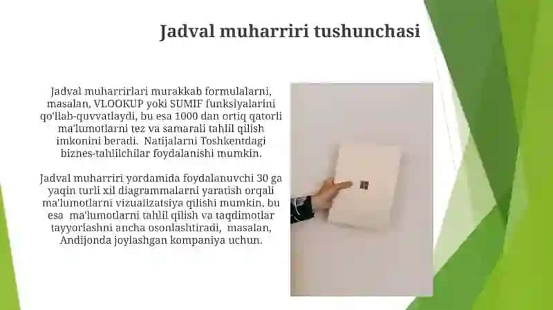 Microsoft Excel dasturi 4