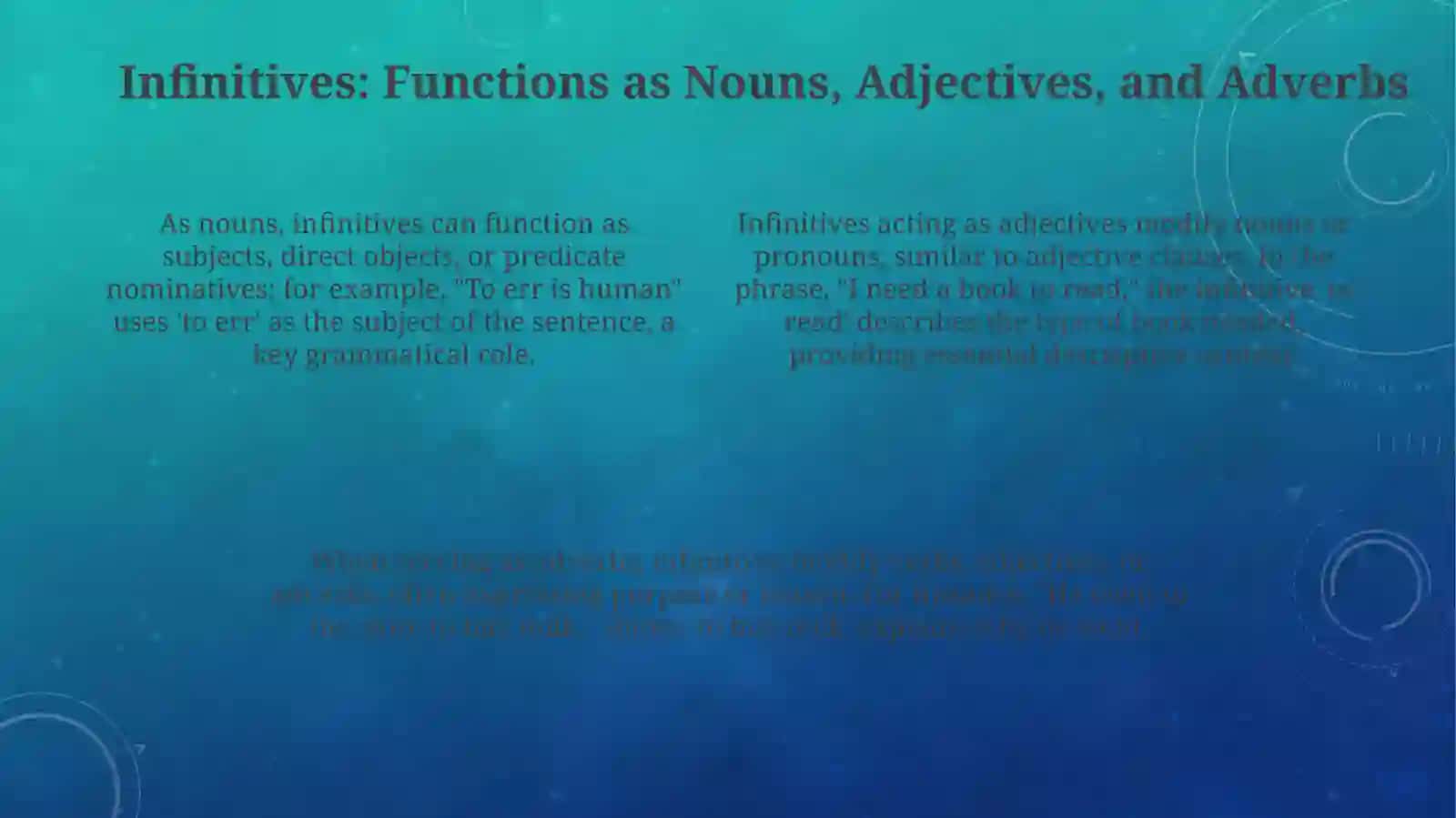 Infinitives and Gerunds: Forms and Functions 4