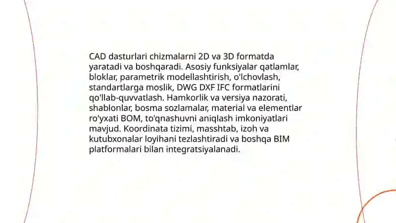 Qurulishda kompyuter grafikasidan foydalanish 4