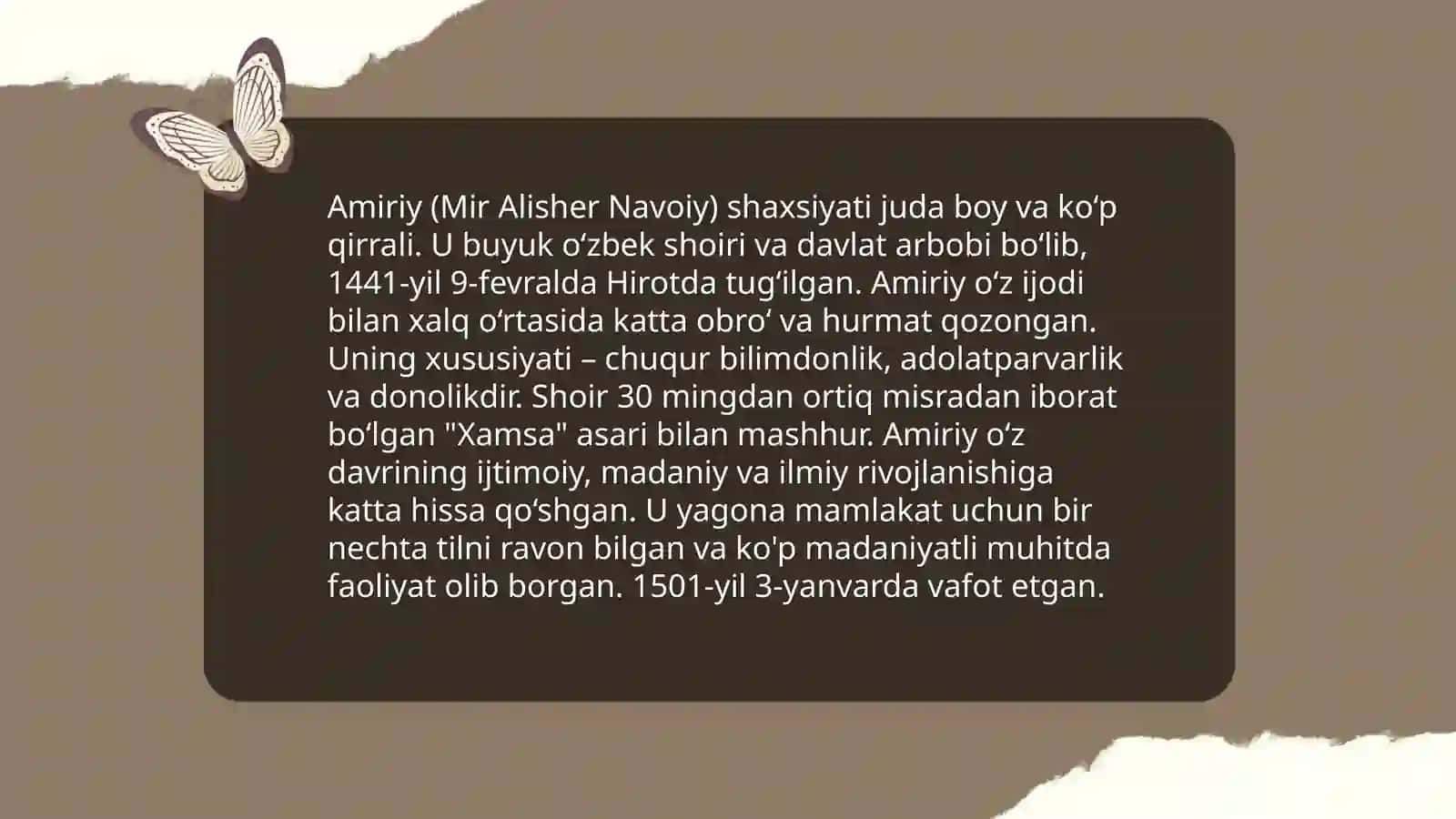 Amiriy hayoti va ijodi gʻazallari va ularning tahlili 4