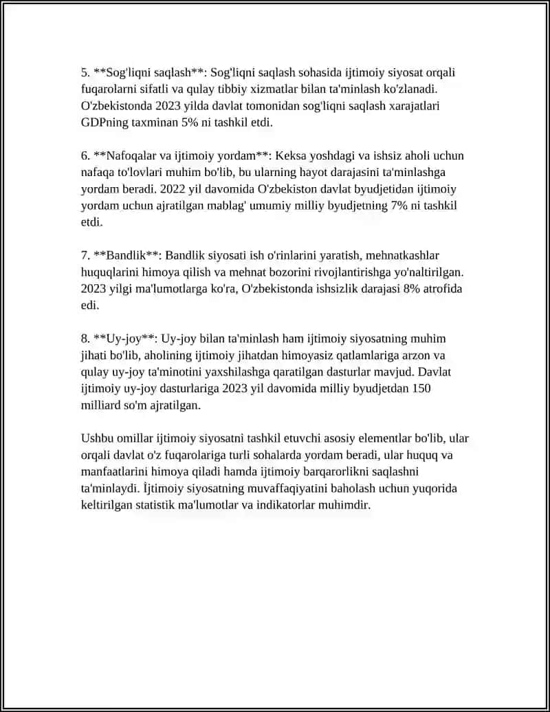 IQTISODIY XAVSIZLIK STRATEGIYASIDA IJTIMOIY SIYOSATNING OʻRNI 4