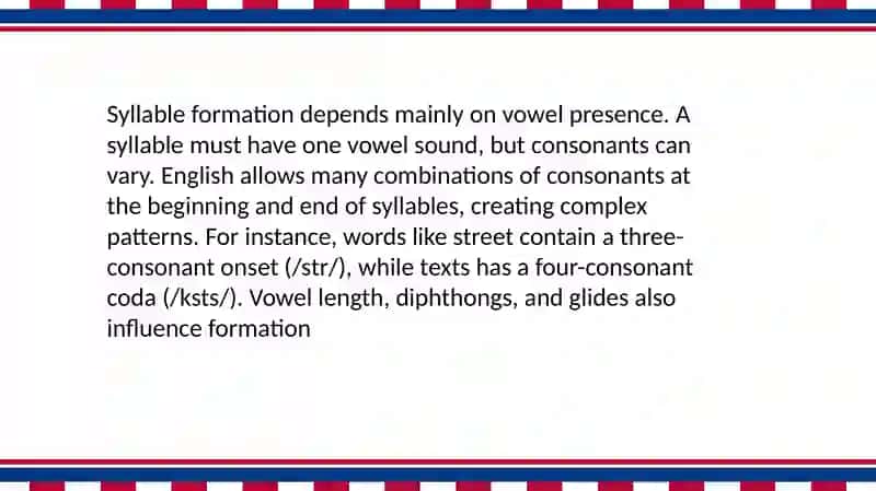 English Syllable Structure: Formation, Division and Types 4