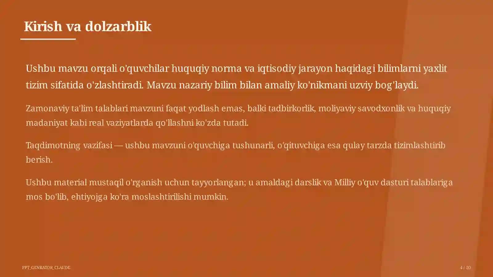 Huquq va iqtisodiyot asoslari (9–11) 4