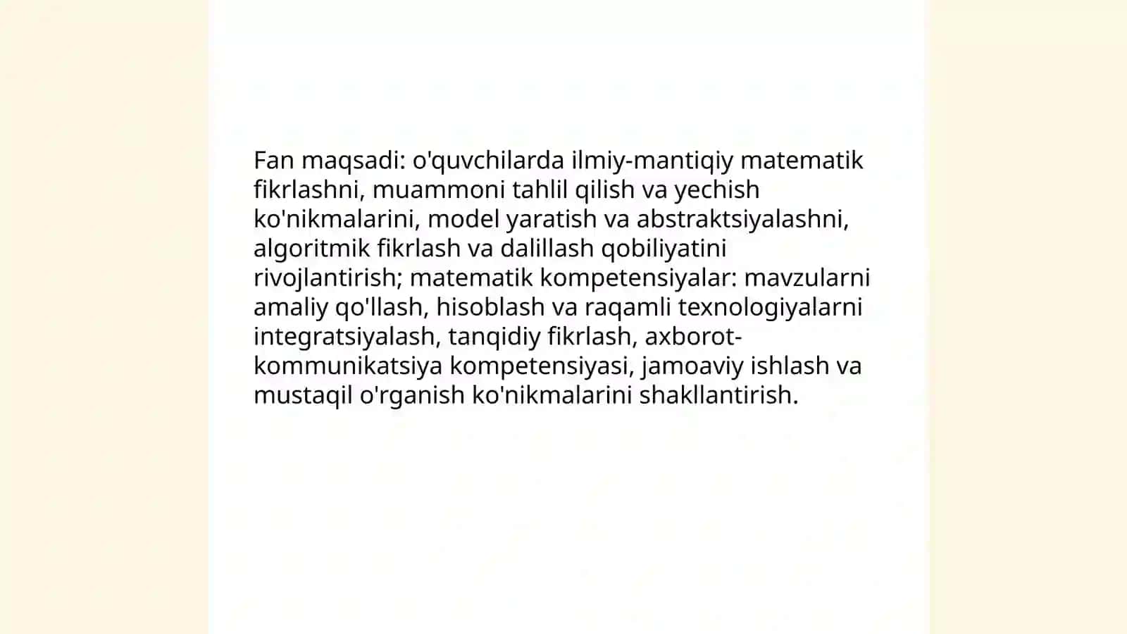 Matematikani o'qitishda ta'lim texnologiyalari 4
