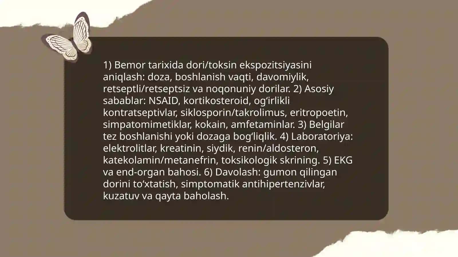 Simptomatik arterial gipertenziyalar differensial diagnostikasi 4