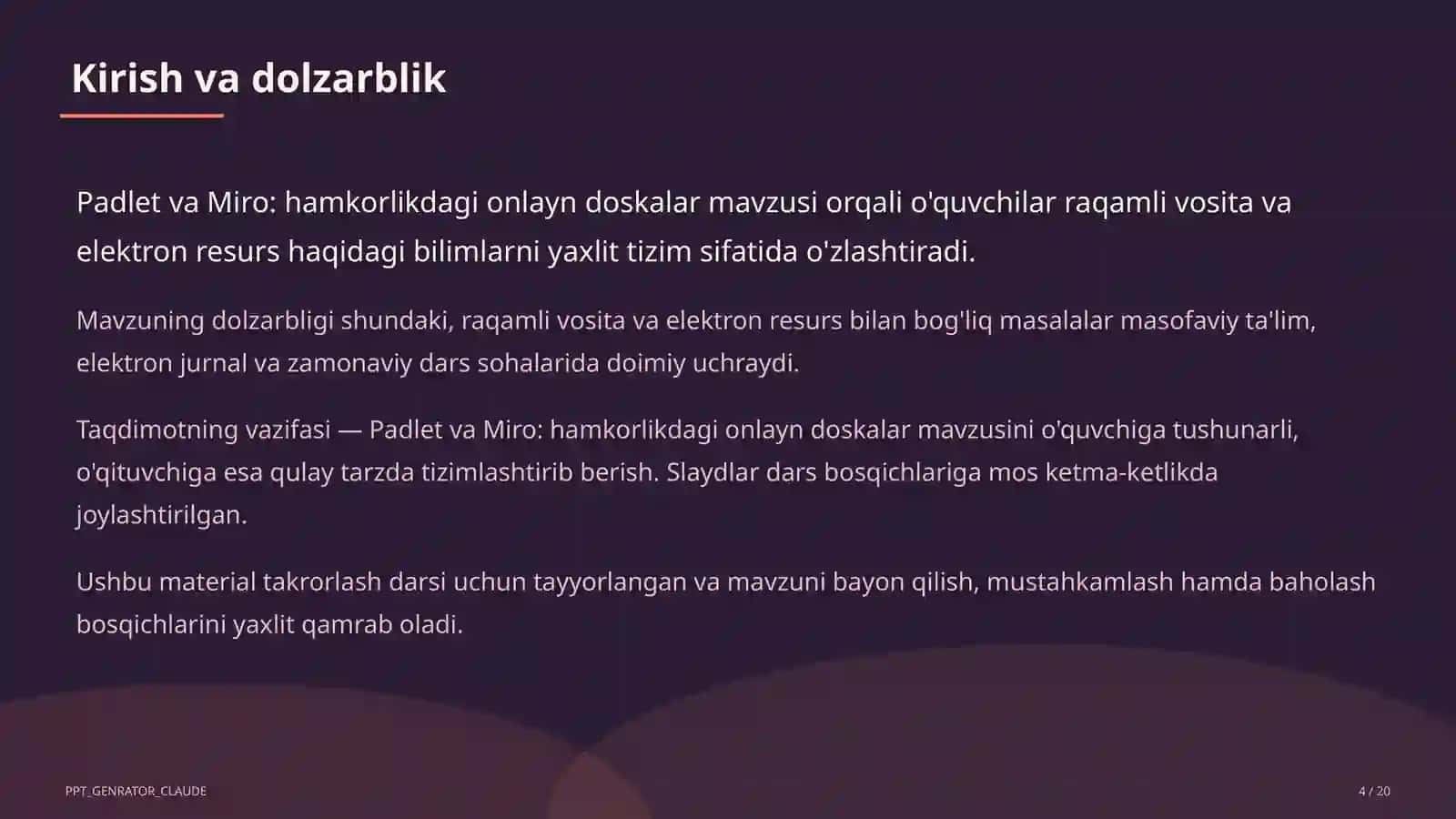 Padlet va Miro: hamkorlikdagi onlayn doskalar 4