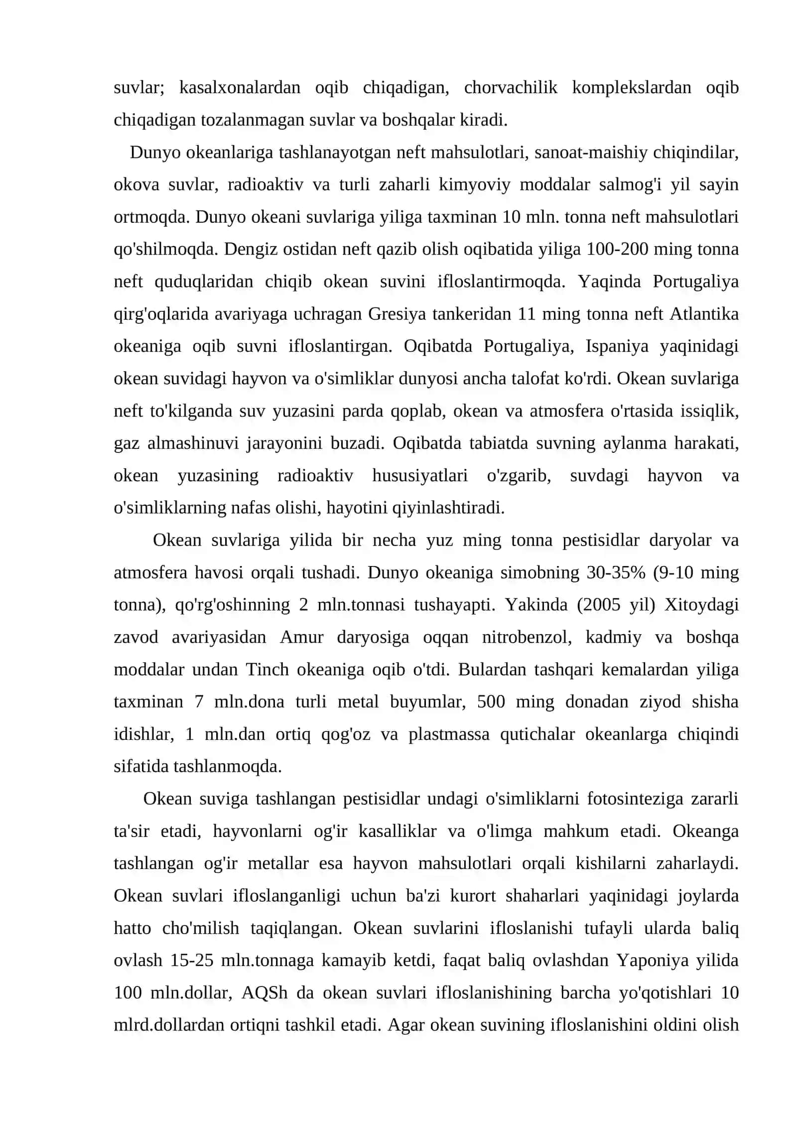 Suv va uning tirik organizmlar hayotidagi ahamiyati 4