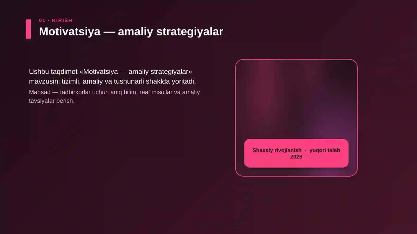 Motivatsiya — amaliy strategiyalar 4
