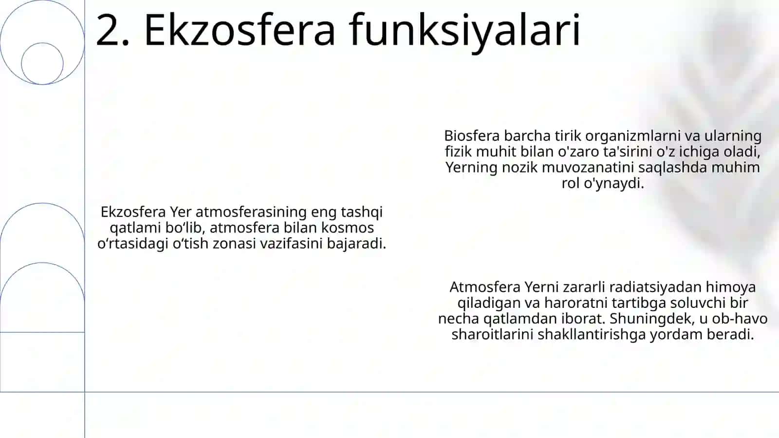 Atmosfera va Biosferaning asosiy funksiyalari va tarkibi 4