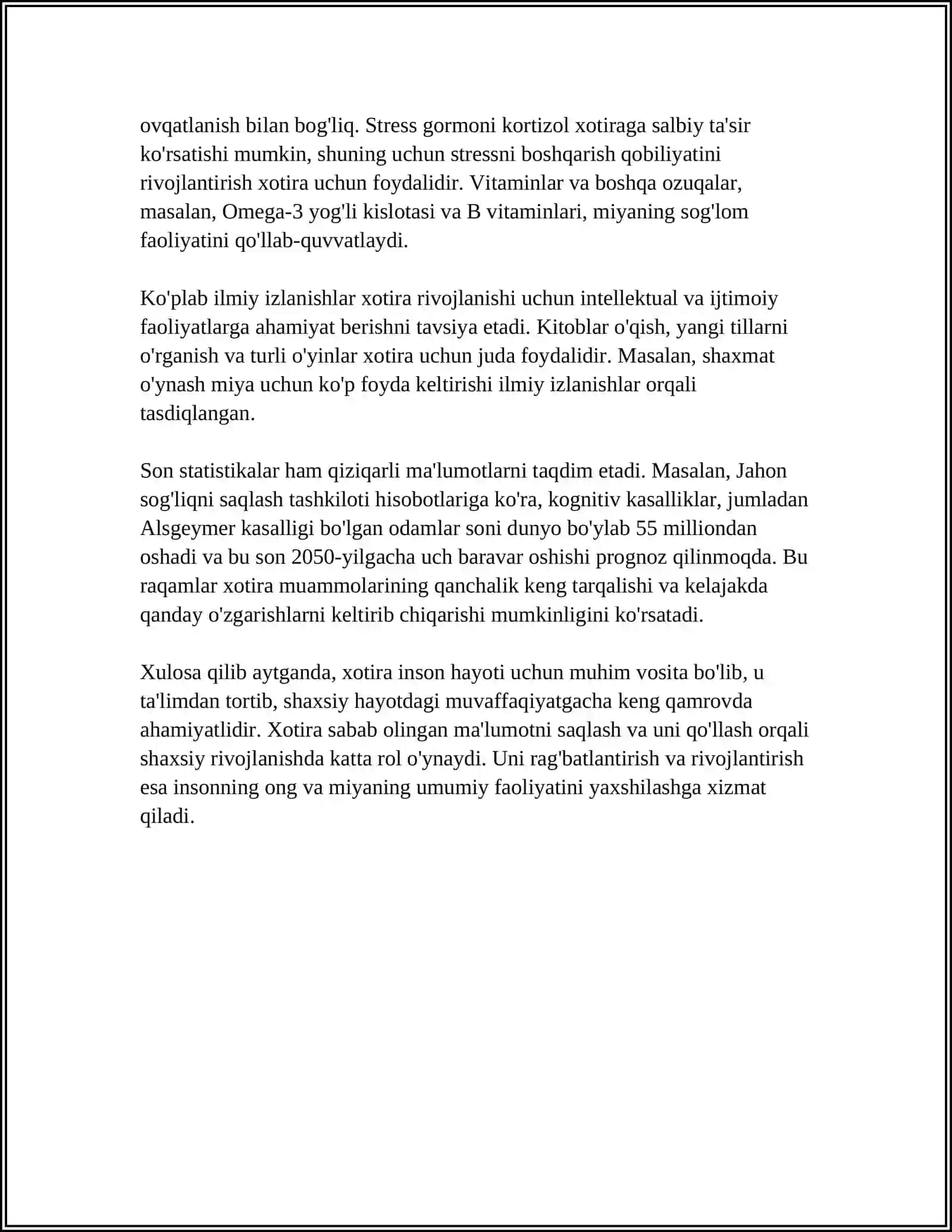 Xotira 4