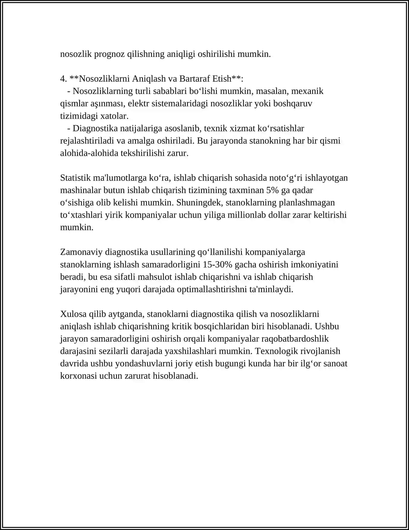 Navoiy davlat konchilik va texnologiyalar unversiteti mustaqil ish 4